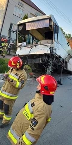 Wypadek na drodze krajowej w Wawrzeńczycach