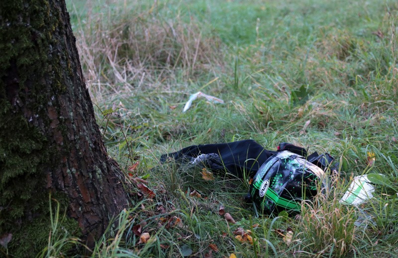 Motocyklista w Zatoniu pod Zieloną Górą, na zakręcie wypadł...