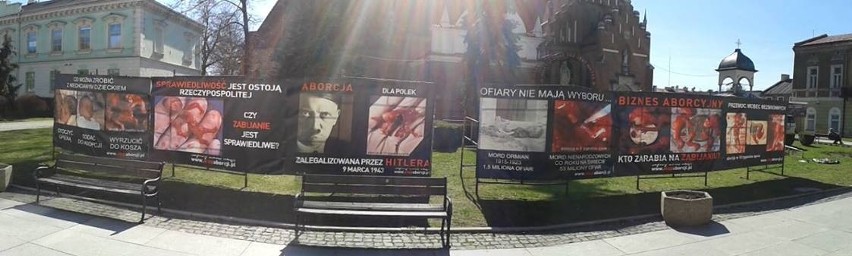 Wystawa antyaborcyjna w Radomiu.