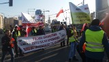 Protest rolników w Warszawie [3.04.2019]. W manifestacji około 30 rolników ze Świętokrzyskiego 