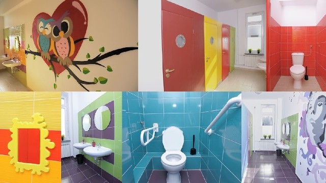 Wzoercowe łazienki szkolneW zeszłym roku wymarzoną łazienkę zaprojektowali uczniowie ze szkoły w Górkach-Grubakach w województwie mazowieckim. Teraz wygląda ona zupełnie inaczej.