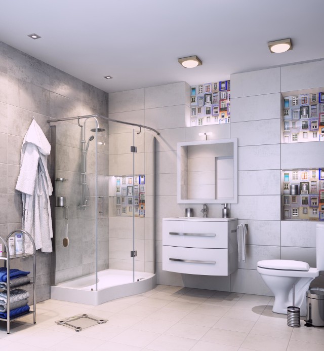 Nowoczesna łazienkaBiały - to najczęściej wybierany kolor mebli łazienkowych.