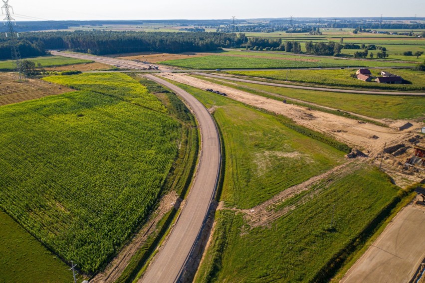 Budowa odcinka S61 Kalinowo-Ełk. To fragment trasy Via...