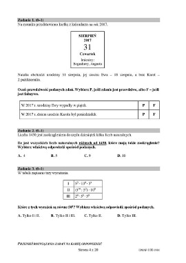 Egzamin ósmoklasisty 2019 Matematyka [ODPOWIEDZI ARKUSZE, ZADANIA] Egzamin  8-klasisty z matematyki 16.04.2019 | Głos Pomorza