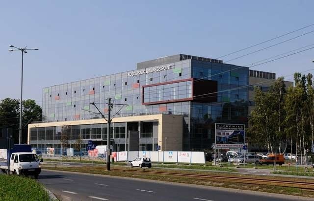 Kościuszko Business Point, największego taki obiekt w mieście, który został wybudowany w sąsiedztwie Młynów Richtera