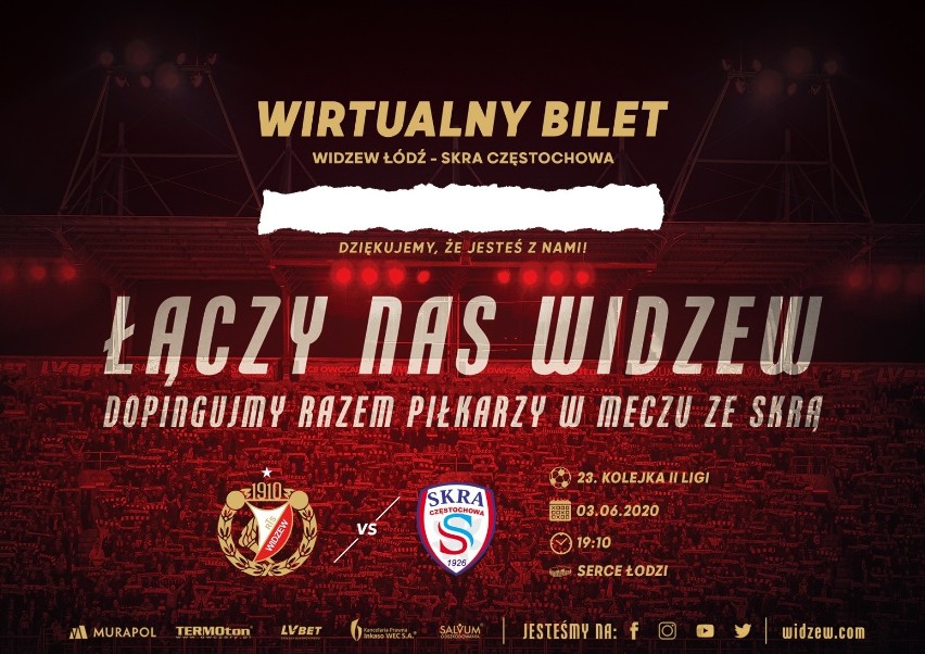 Widzew Łódź. Łączy Nas Widzew, czyli kibice z wirtualnym dopingiem na meczu ze Skrą 