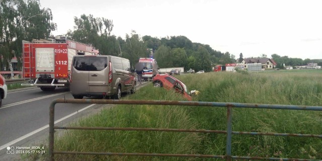 Wypadek na drodze krajowej nr 75 w Czchowie, 17.05.2024