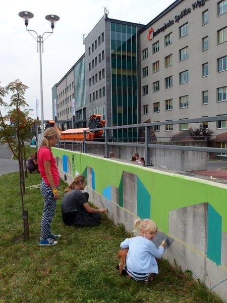 Górniczy mural powstał przy siedzibie JSW