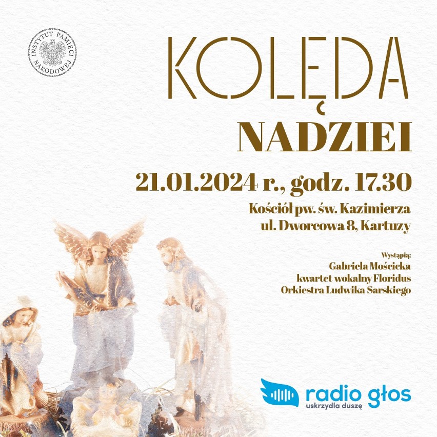 Instytut Pamięci Narodowej zaprasza w niedzielę do Kartuz na wyjątkowy koncert "Kolęda nadziei"