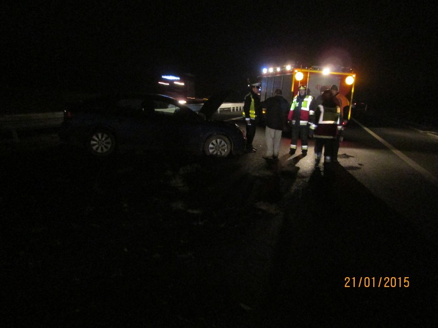 Wypadek na A4 koło Bochni.