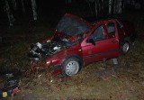 Wypadek na drodze nr 209 koło Kołczygłów
