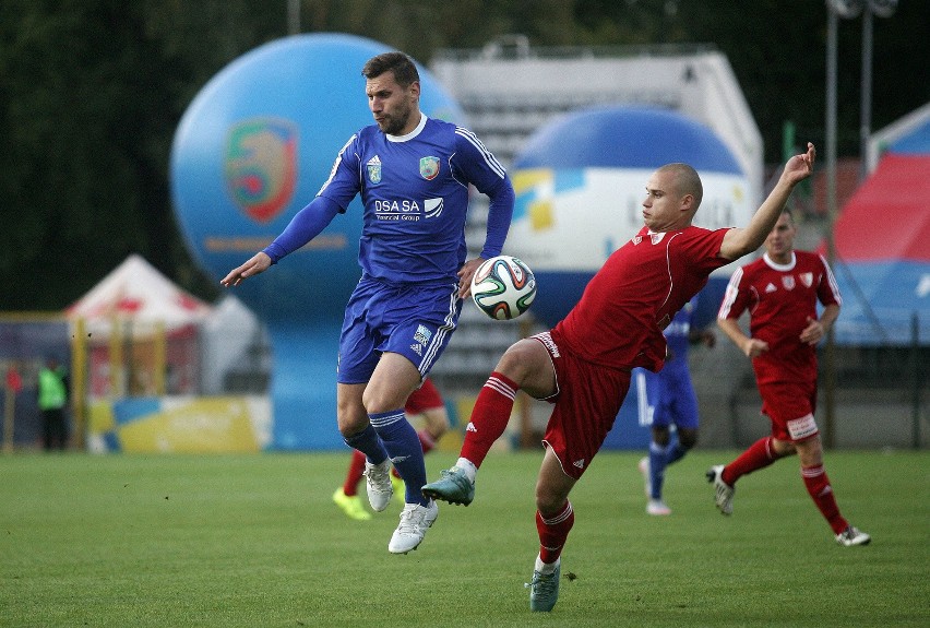 Piłka nożna. Miedź Legnica - Pogoń Siedlce 1:1. Gospodarze uratowali punkt rzutem na taśmę (ZDJĘCIA)