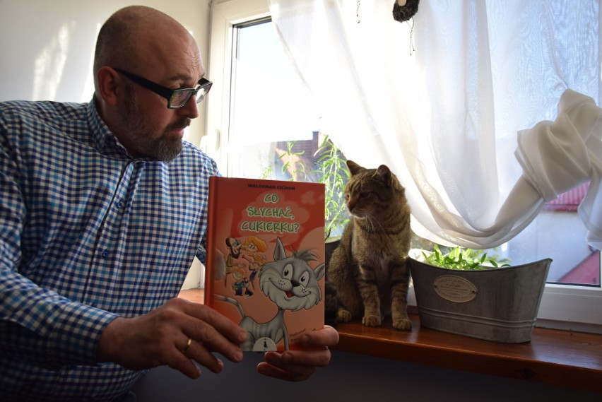 Waldemar Cichoń, nowa książka i kot Cukierek