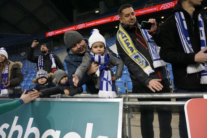 Podczas meczu Lech Poznań - Wisła Płock (2:1) atmosfera na...