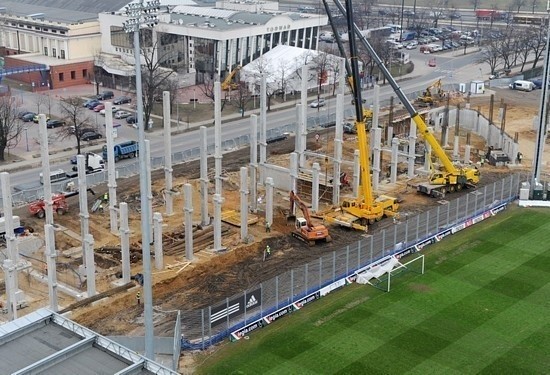 Budowa stadionu Legii (18. tydzień)