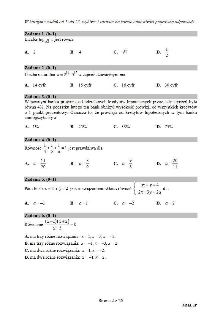 Matura z matematyki 2019: Podstawa + rozszerzenie. ARKUSZE...