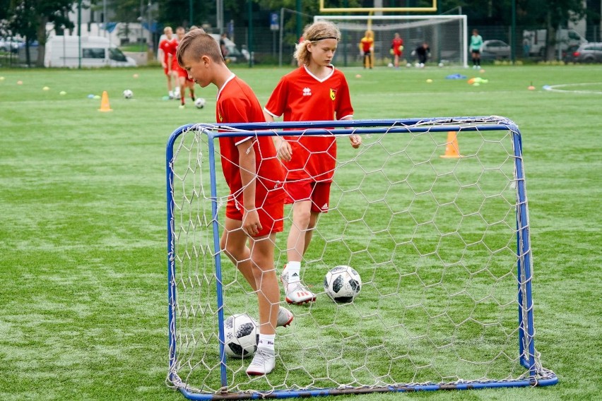 Trening Jagiellonii z rocznika 2005 prowadzonej przez...