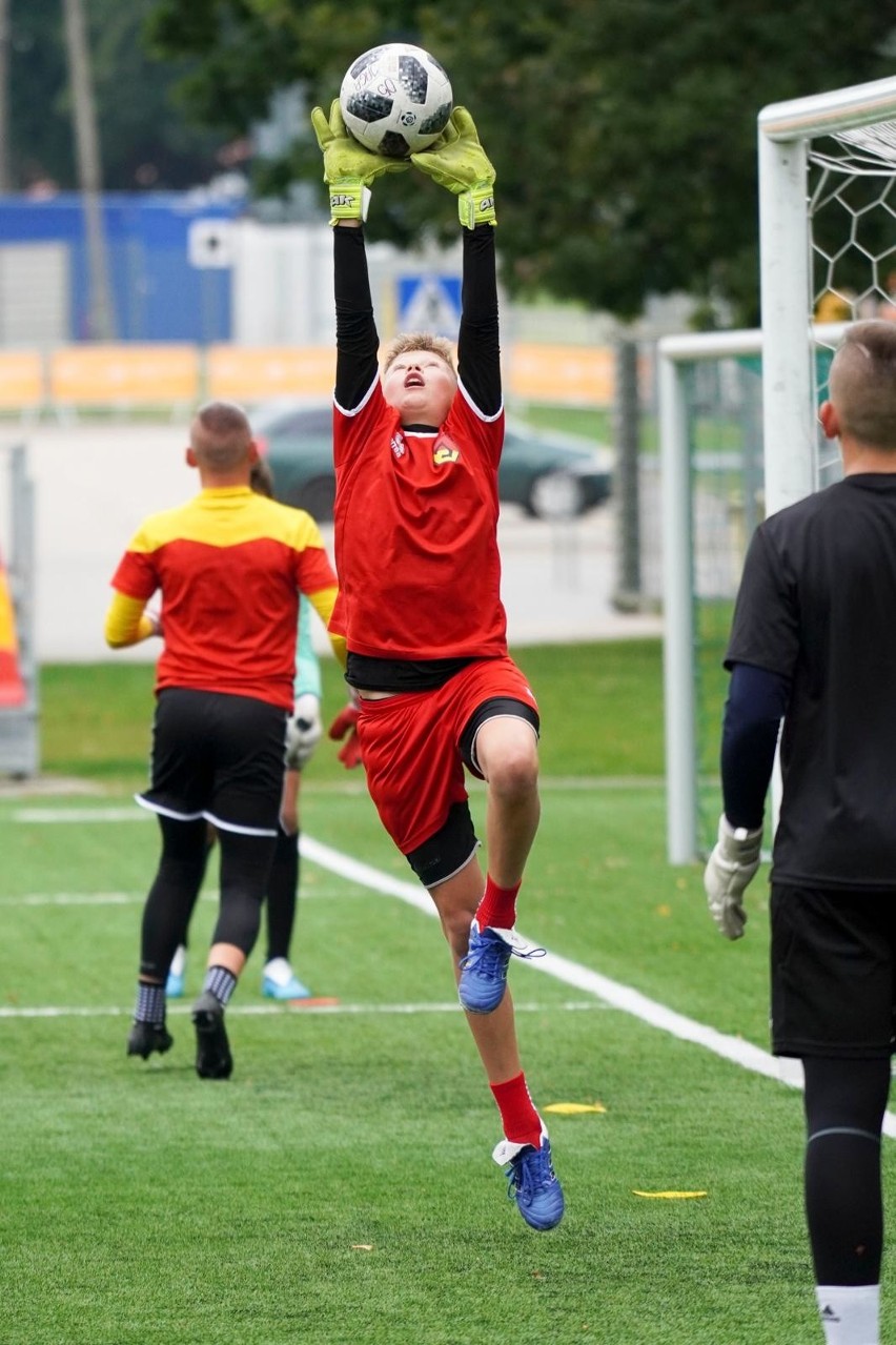 Trening Jagiellonii z rocznika 2005 prowadzonej przez...