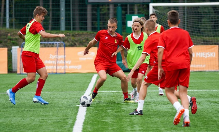 Trening Jagiellonii z rocznika 2005 prowadzonej przez...