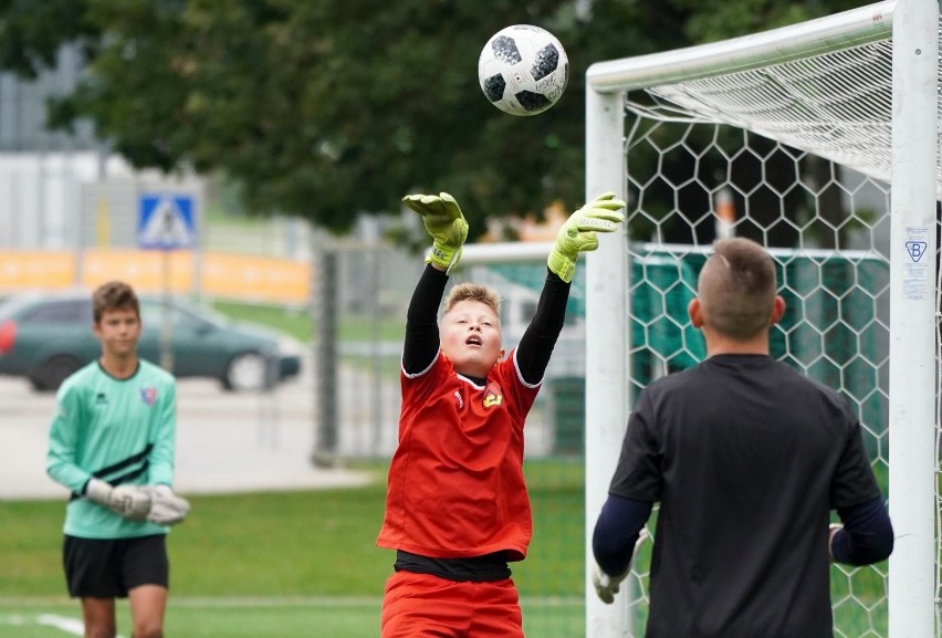 Trening Jagiellonii z rocznika 2005 prowadzonej przez...