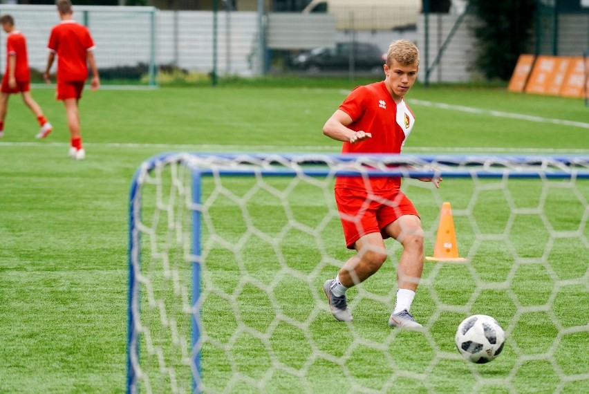 Trening Jagiellonii z rocznika 2005 prowadzonej przez...