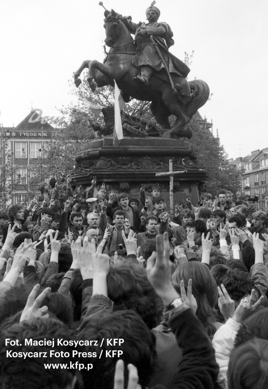 Manifestacja z okazji Swięta Konstytucji 3 maja pod...