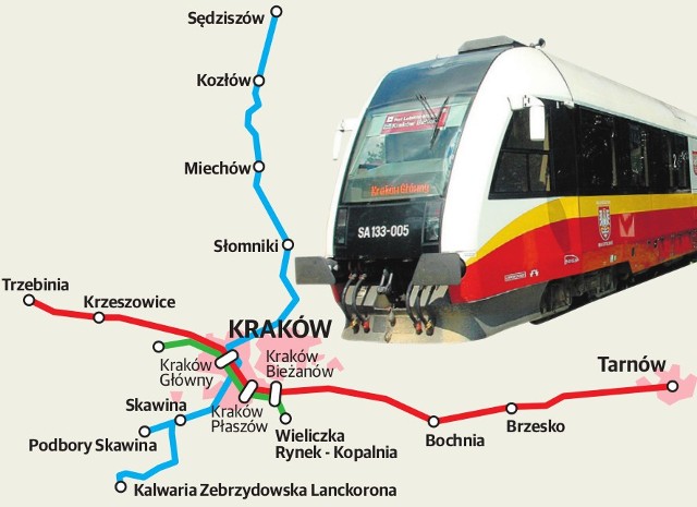 Uruchomienie szybkiej kolei do Skawiny jest przesądzone, do Kalwarii Zebrzydowskiej pociągi może pojadą