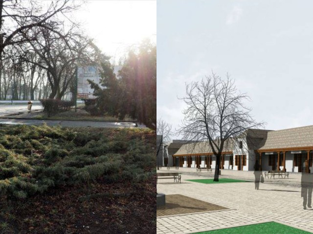 Rynek w Radzyniu dzisiaj i według zamierzeń władz