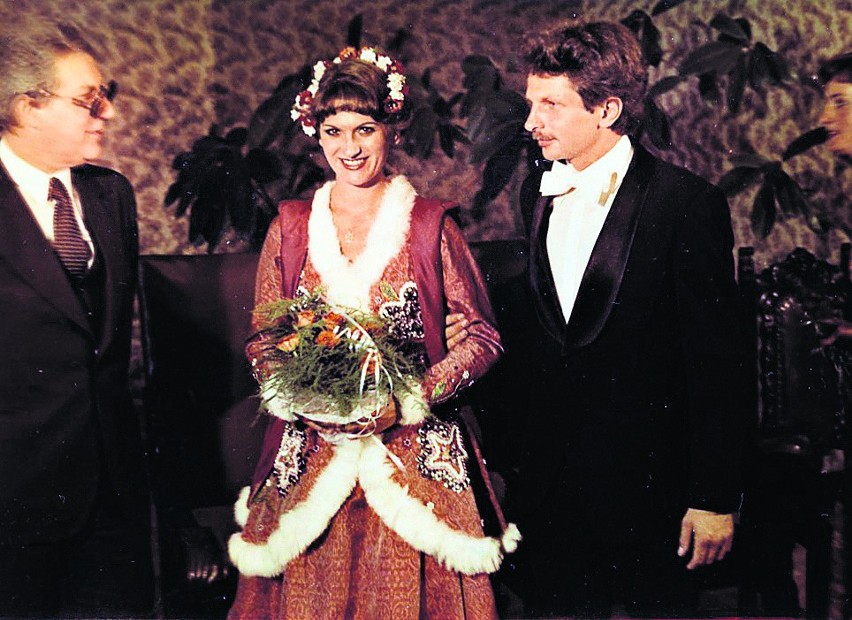 Ślub cywilny Grażyny i Marka. Pałac Ślubów, Katowice 1982 r.