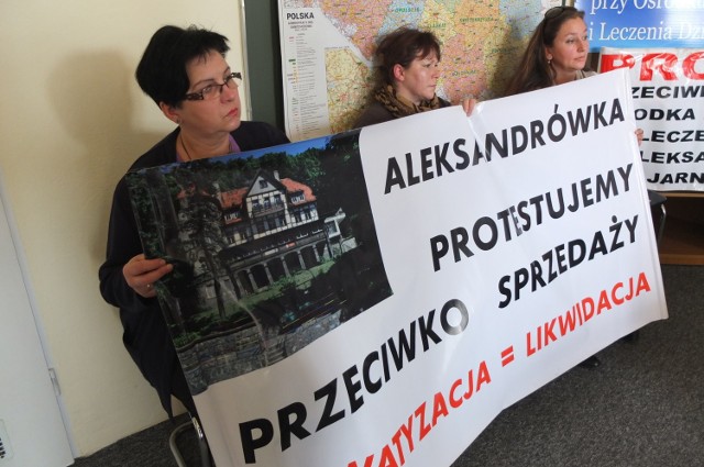 Protestujący pracownicy pojawili się dziś w biurze poselskim posła Sławomira Kłosowskiego.