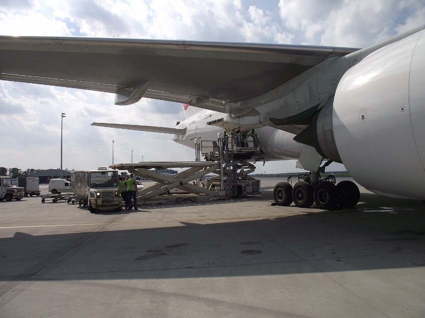 Boeing 777 po raz pierwszy na lotnisku w Pyrzowicach