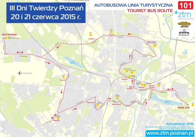 Autobusowa Linia Forteczna na Dni Twierdzy Poznań 2015 [ROZKŁAD JAZDY]