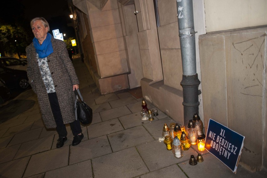 Protest pod siedzibą PiS w Krakowie