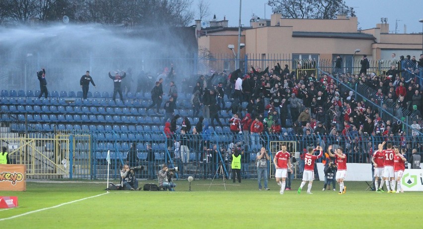 Trybuny na meczu Ruch - Wisła