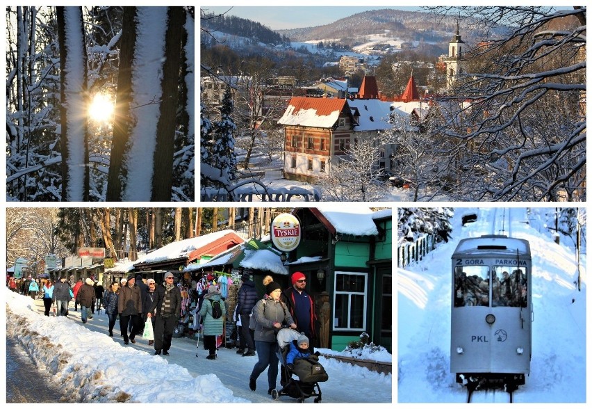 Krynica-Zdrój. Koniec ferii w Małopolsce, ale w uzdrowisku turystów nie brakuje [ZDJĘCIA]