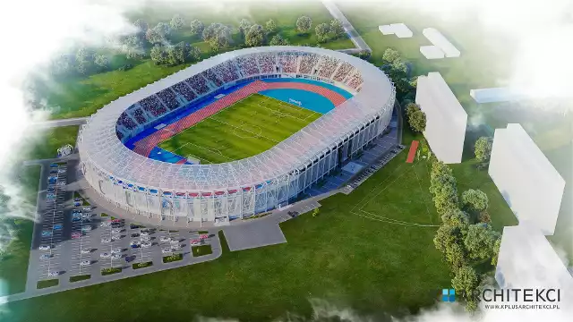 Wizualizacja nowego stadionu w Rzeszowie - m.in. na potrzeby piłkarskiej Resovii