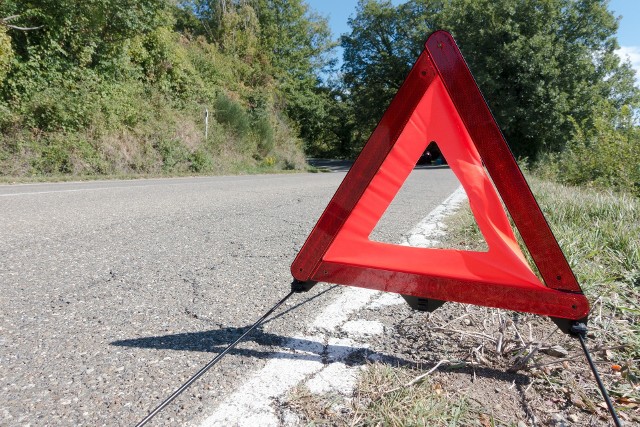 Wypadek na zjeździe z autostrady A4 na DK86 w Katowicach