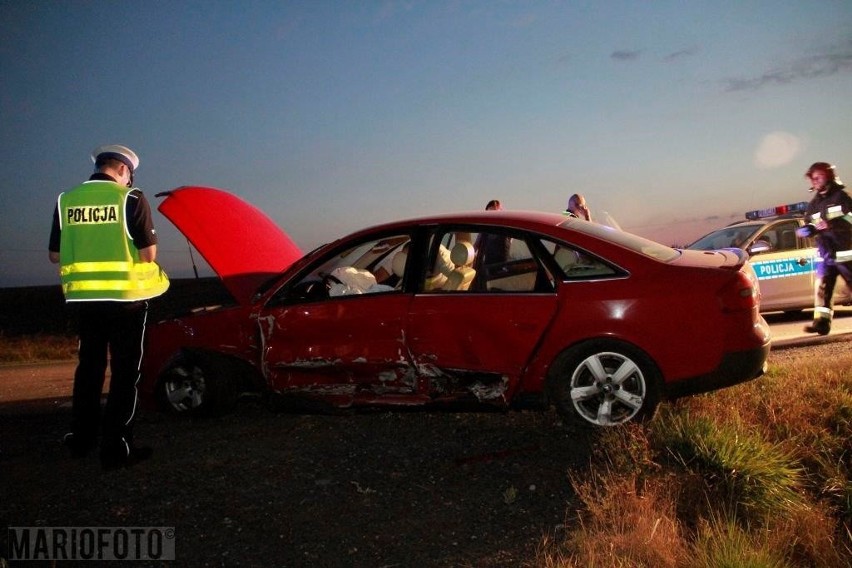 Wypadek na drodze krajowej 45 Opole-Krapkowice.