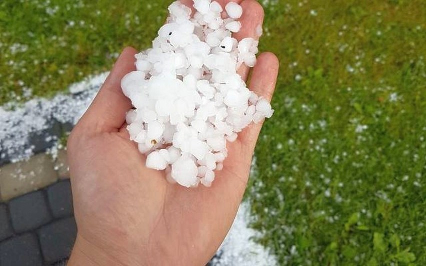 Gradobicie w Podlaskiem na zdjęciach naszych Czytelników