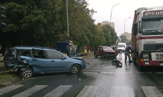 Groźny wypadek na ul. Puszkina (wideo)