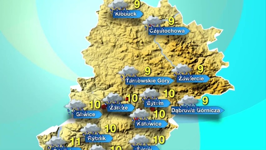 Pogoda na 27.10.2017 w woj. śląskim. Deszczowo i pochmurno 