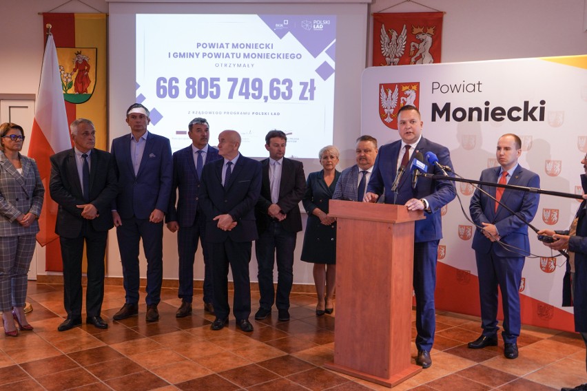 Mońki. 67 milionów złotych dla mieszkańców powiatu monieckiego z Rządowego Programu "Polski Ład" [zdjęcia]