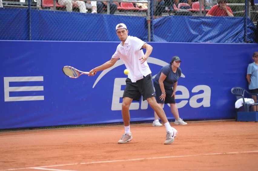 Jerzy Janowicz podczas Porsche Open w Poznaniu