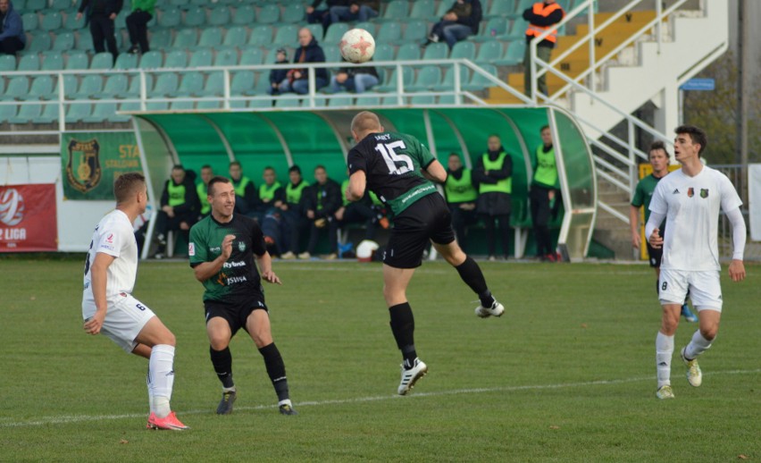 Stal Stalowa Wola w meczu 18. kolejki drugiej ligi...