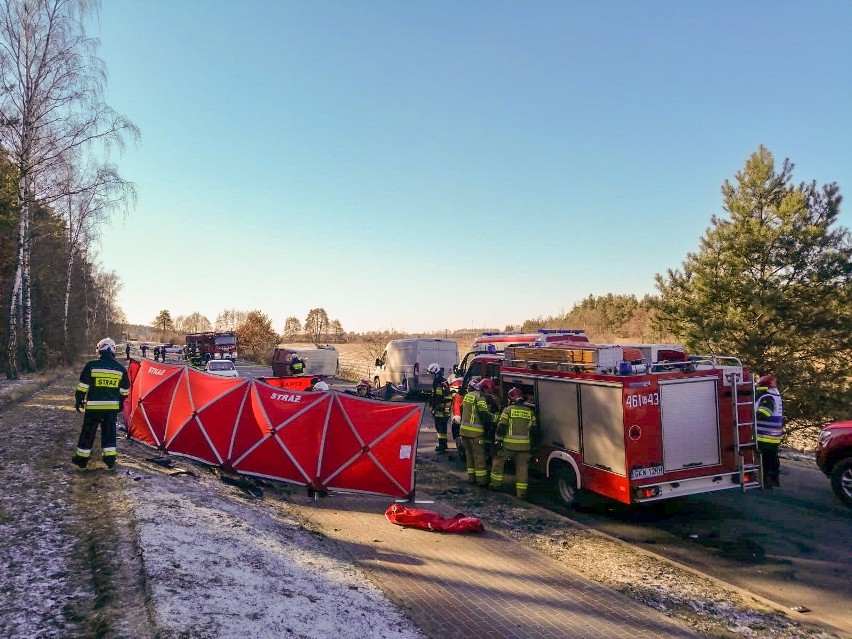 Śmiertelny wypadek w Sadlinkach 22.02.2019