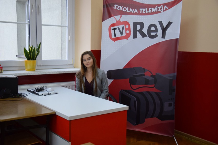 Szkolna telewizja "TV Rey" w Jędrzejowie