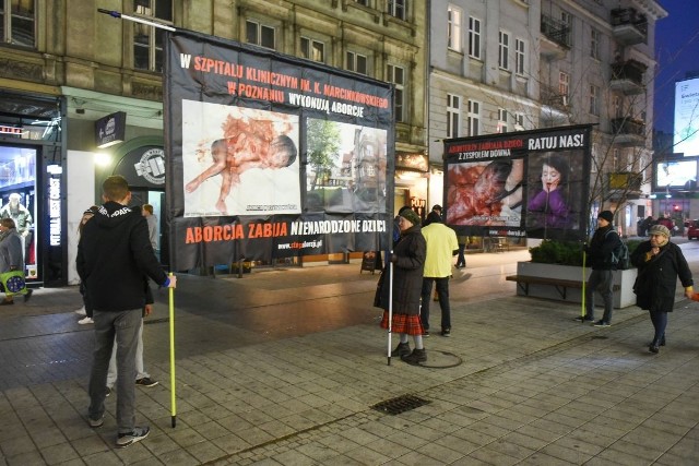 Sześć osób, dwa transparenty i jeden megafon - tak wyglądała pikieta Stop Aborcji, która odbyła się w sobotę pod Starym Browarem w Poznaniu.Przejdź do kolejnego zdjęcia --->