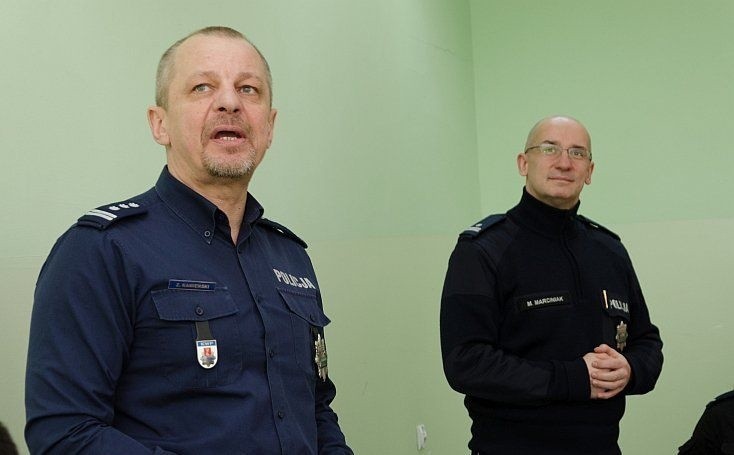 Słupsk: Insp. Zbigniew Kamieński z KWP Białystok szkoli policjantów prewencji (zdjęcia)