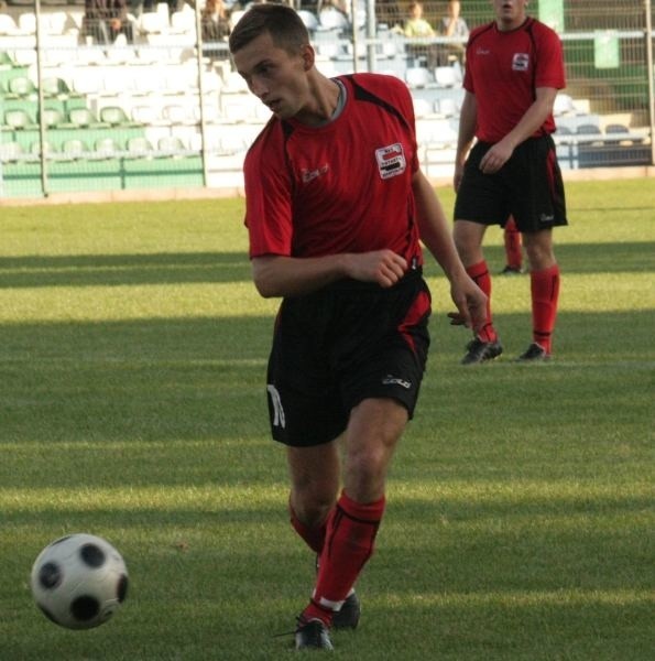 Patryk Pabiniak w drugim meczu zdobył bramkę dla zespołu z Namysłowa.