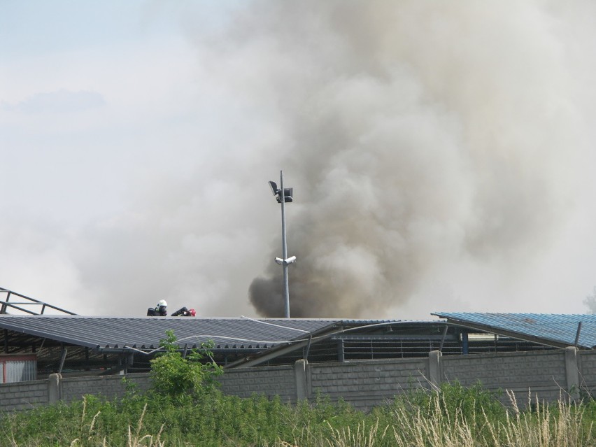 W akcji gaśniczej bierze udział 6 zastępów straży pożarnej.